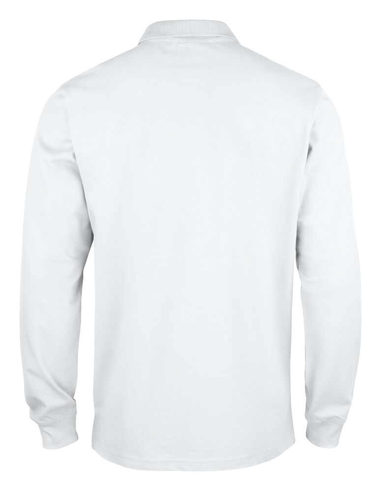 Clique - Basic Polo L/S Junior Wit 100