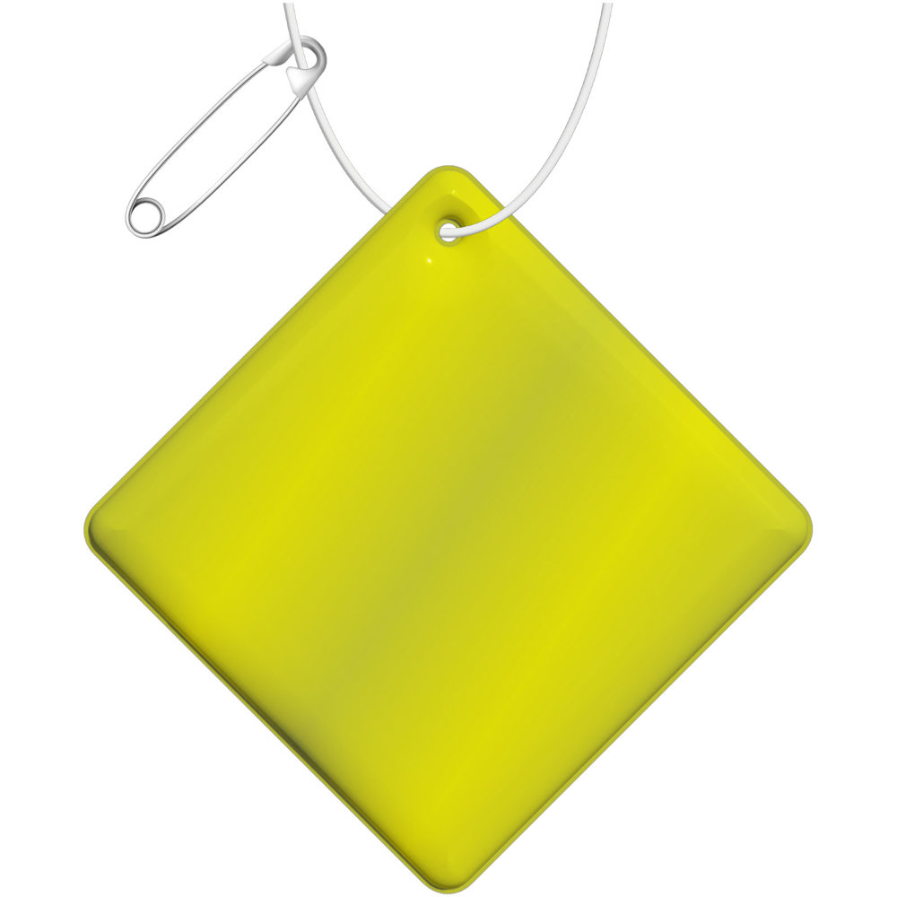 RFX™ H-09 kleine reflecterende TPU hanger met diamant