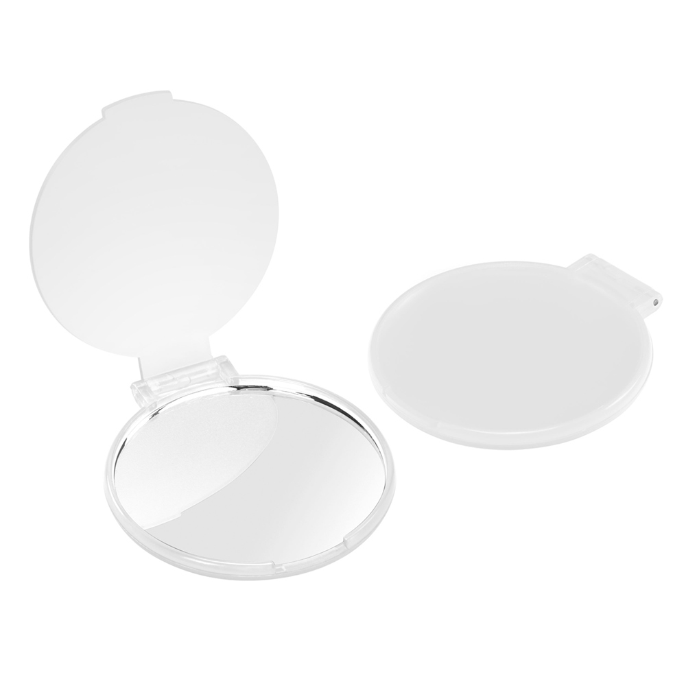 Pocket spiegeltje, rond - glashelder