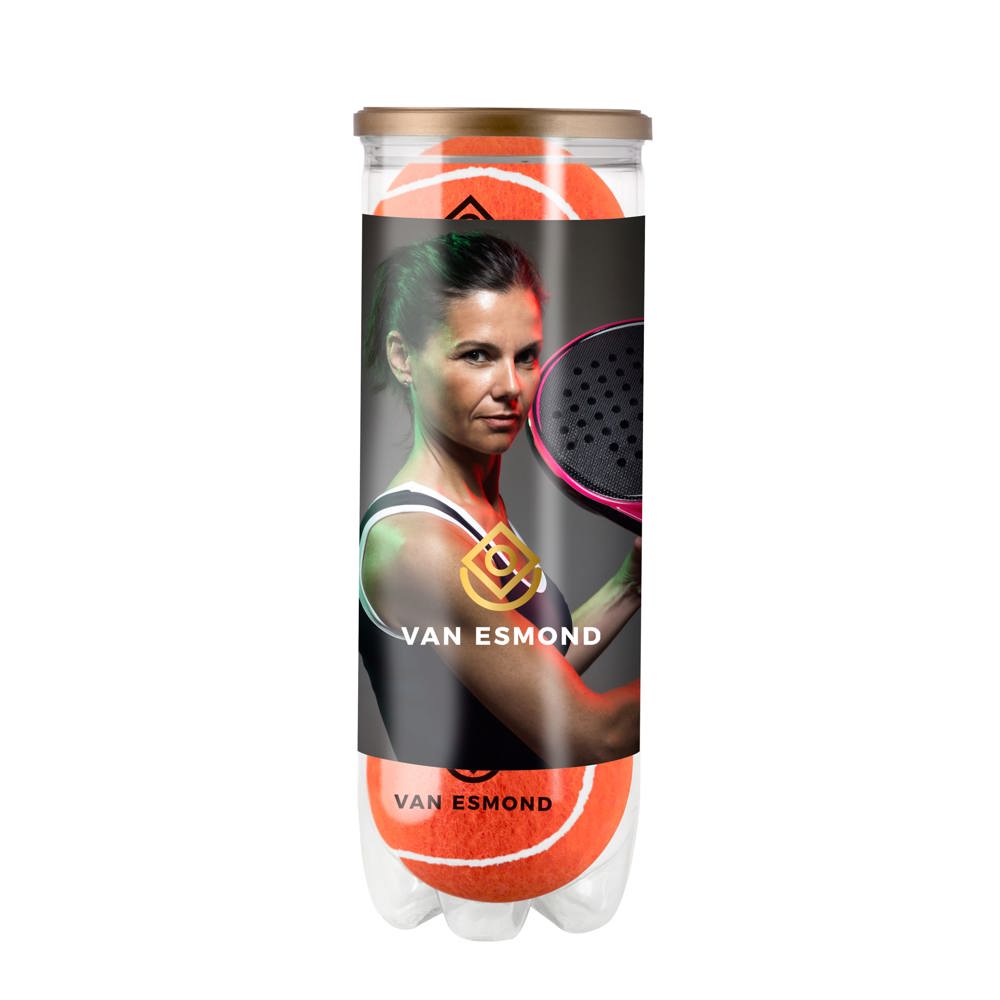 Tube gekleurde padelballen - Oranje