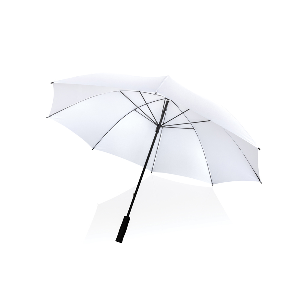 30" Impact AWARE™ RPET 190T storm proof paraplu - wit (± PMS White)