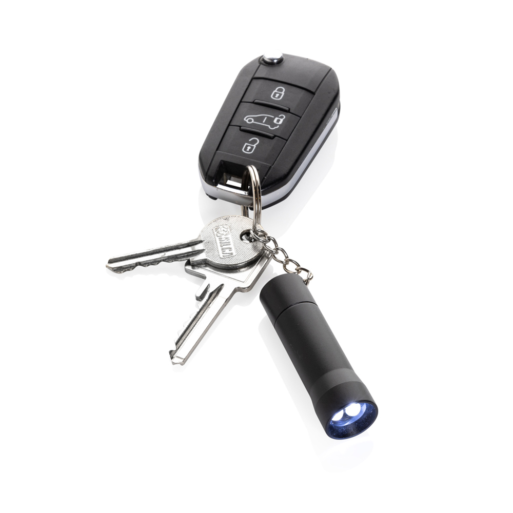 Flash RCS gerecycled aluminium sleutelhanger zaklamp
