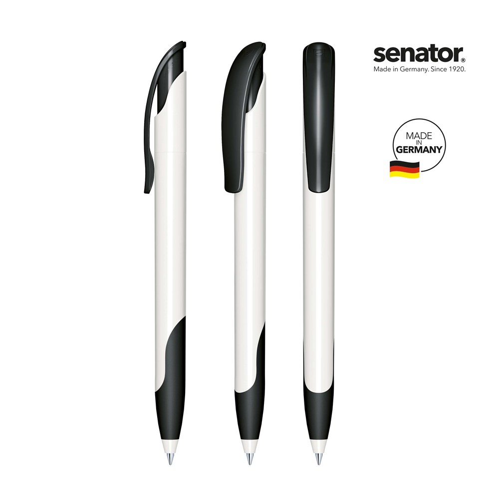 senator® Challenger Polished Basic SG  retractable pen - Zwart