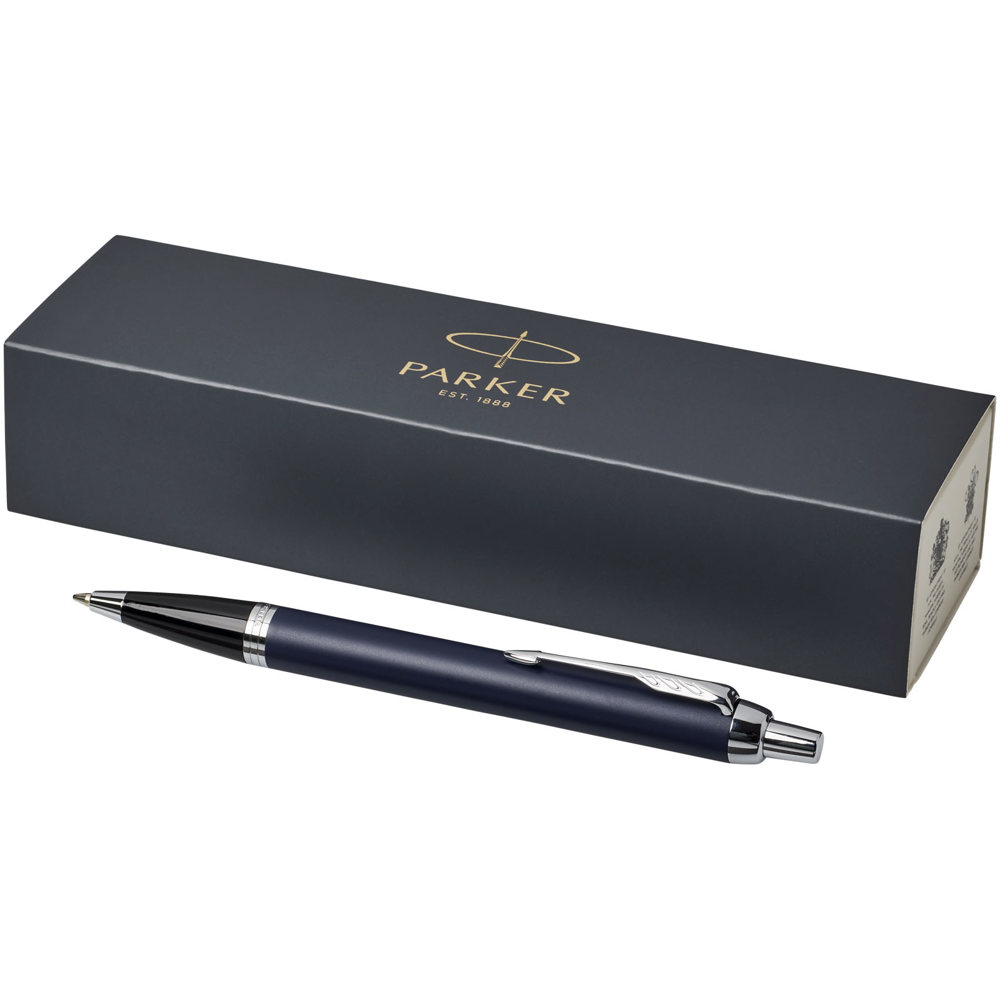 Parker IM balpen (blauwe inkt) - Blauw, Zilver