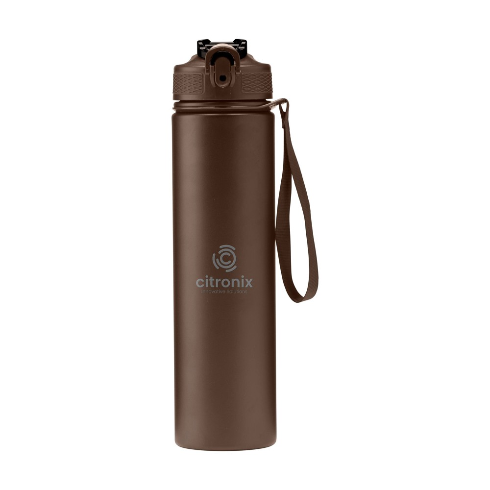 AquaSteel RCS Recycled Water Bottle 750 ml drinkfles - bruin (± PMS 476C)