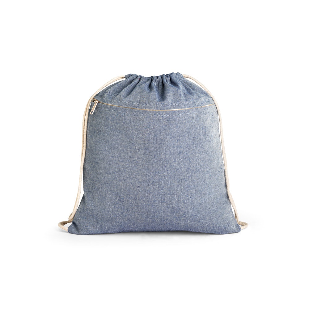 CHANCERY. Tasje van gerecycleerd katoen (70%), polyester (30% rPET) (140 g/m²) - Blauw