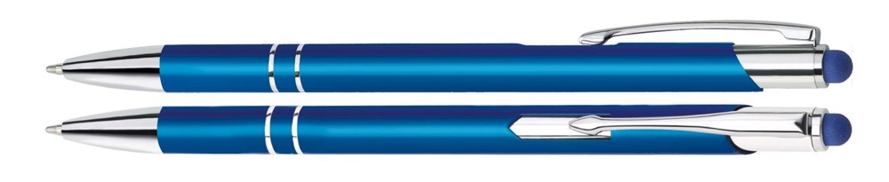 Aluminium touch-stylus balpen Limoges - blauw