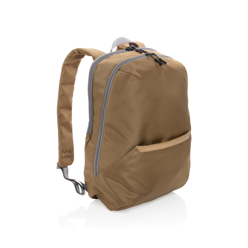 Impact AWARE™ 1200D 15.6'' modern laptoprugzak - khaki, grijs (± PMS 140/ ± PMS 18-4006 TPG)