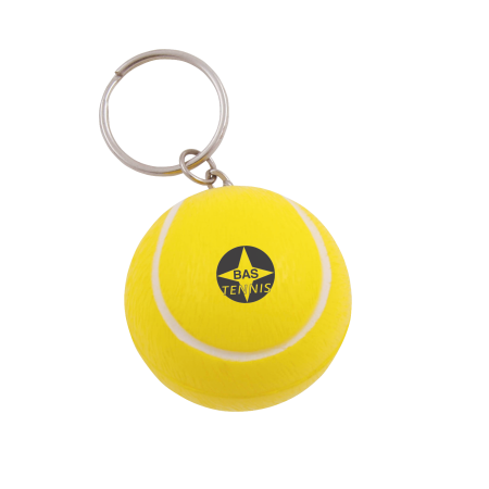 Anti-stress Tennisbal met sleutelhanger