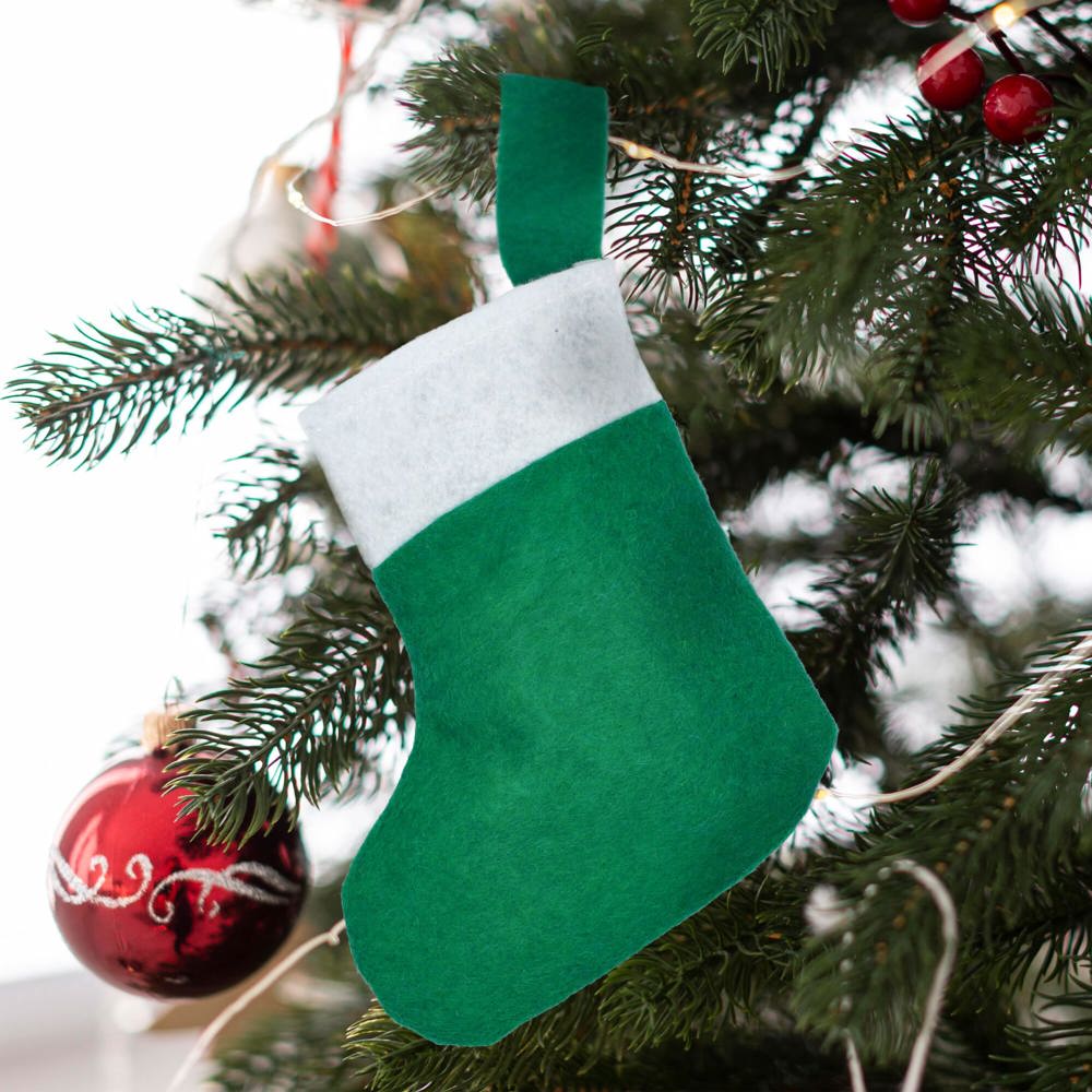 Vilten kerstsok 20 cm