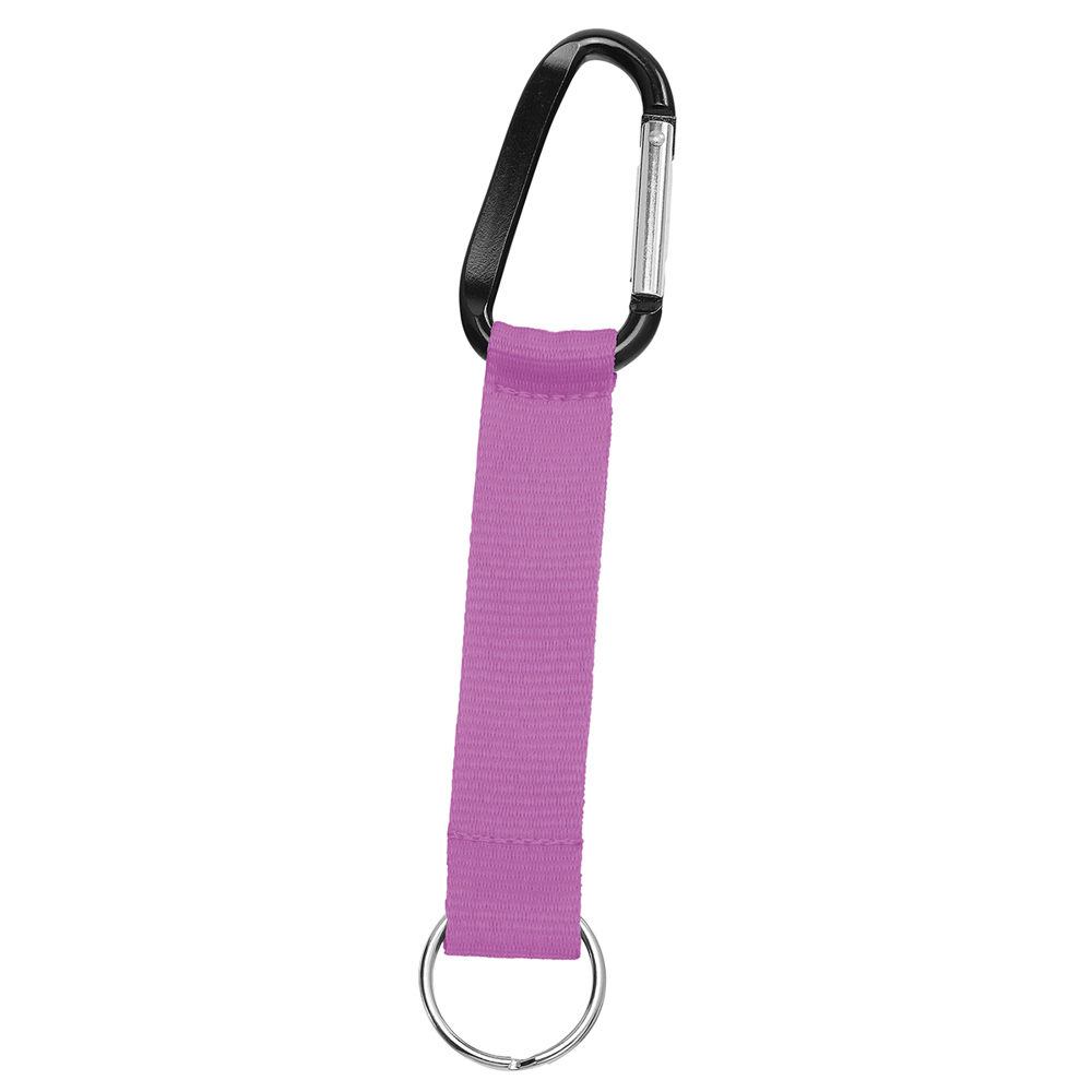 Korte keycord "Duo" - lila/zwart