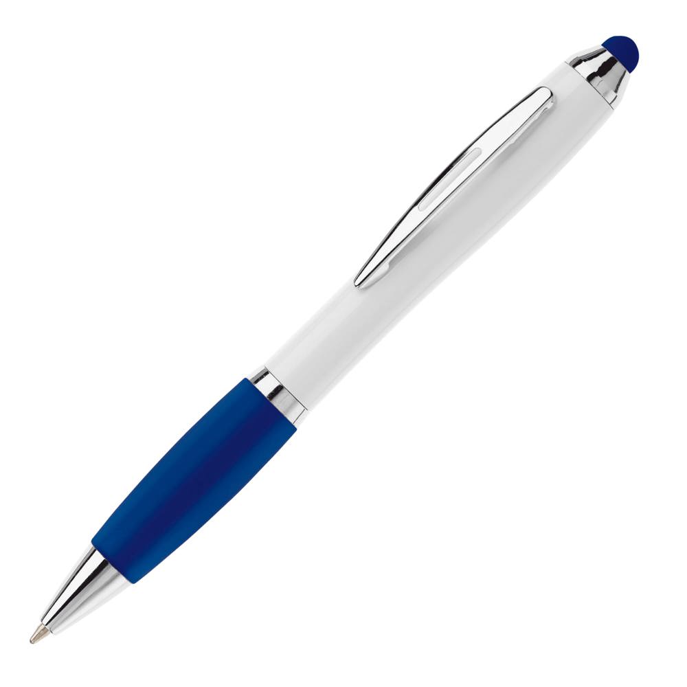 Balpen Hawaï stylus hardcolour - Wit / Donkerblauw
