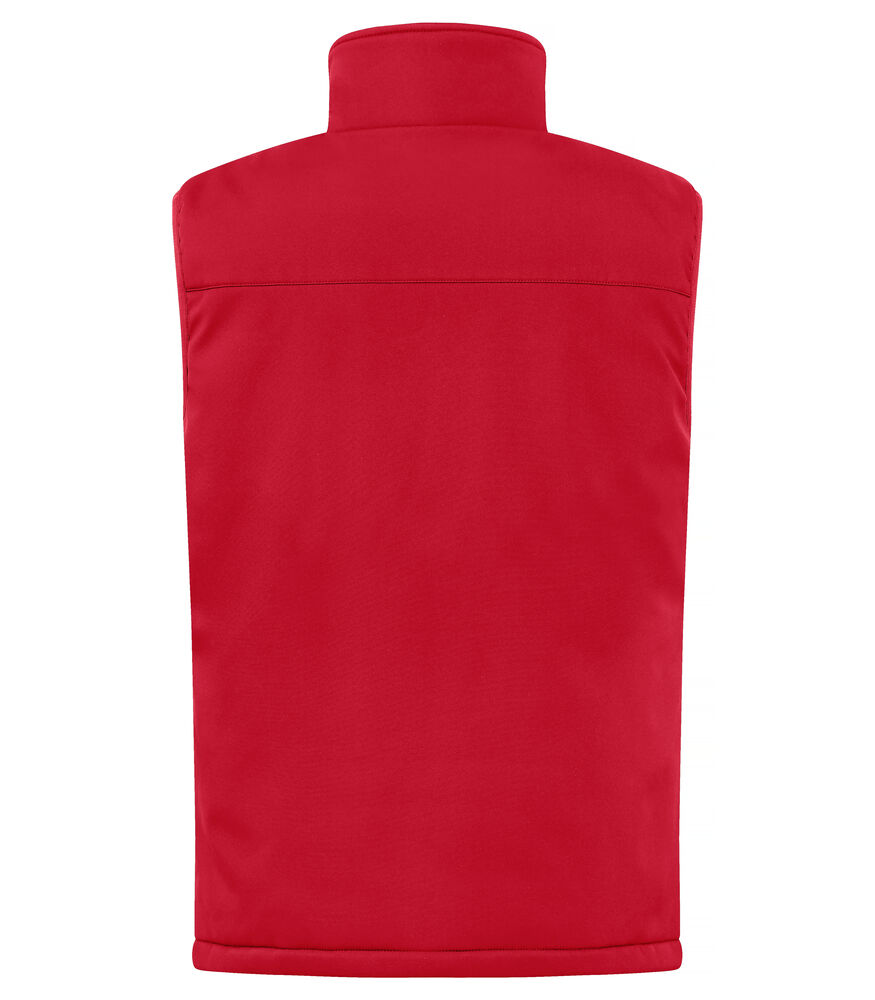 Clique - Padded Softshell Vest Rood 4XL