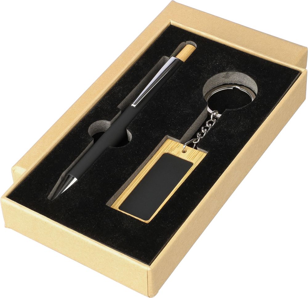 Cadeauset Zaid | Gerecycled | Balpen en sleutelhanger
