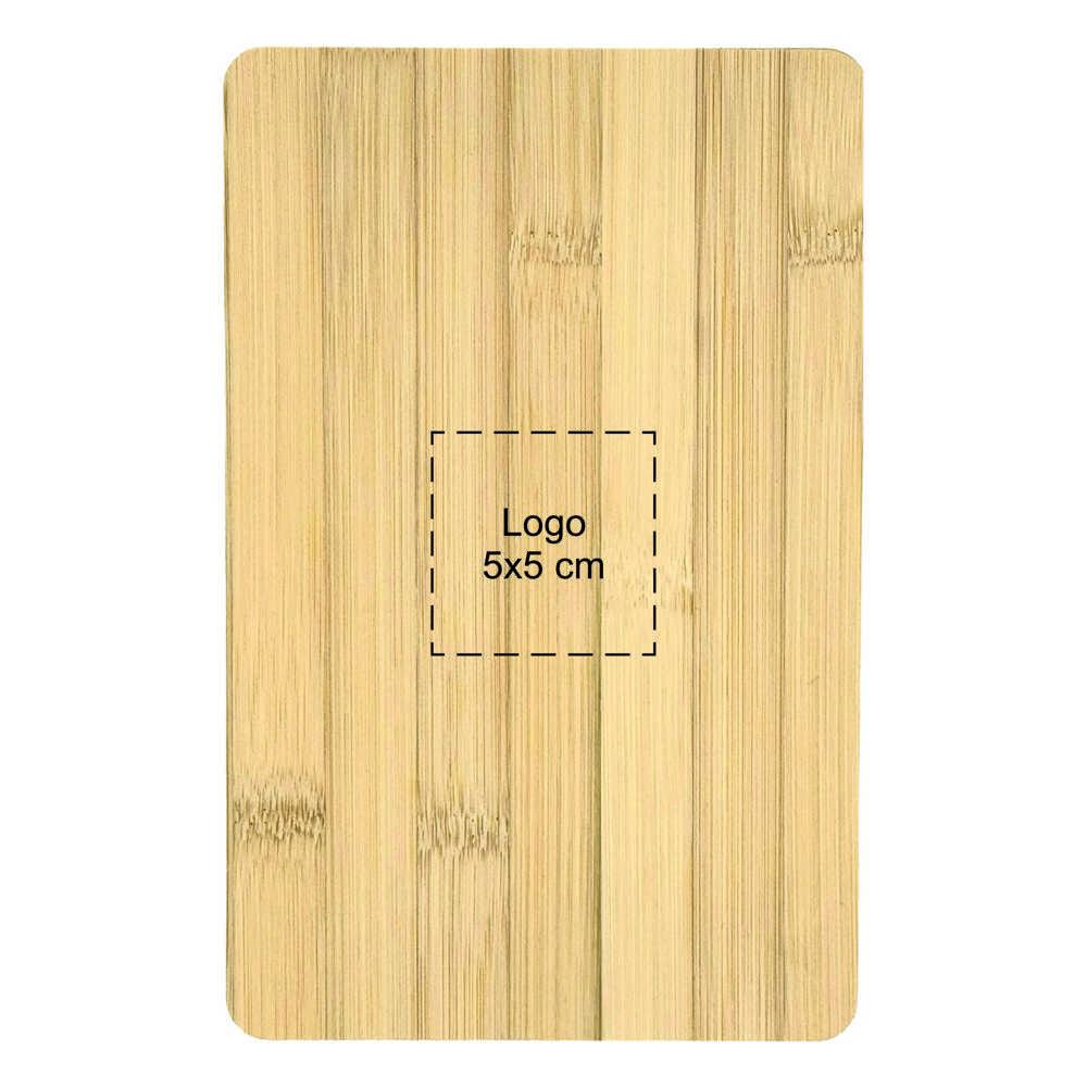 Plank rechthoekig bamboe 22x14 cm