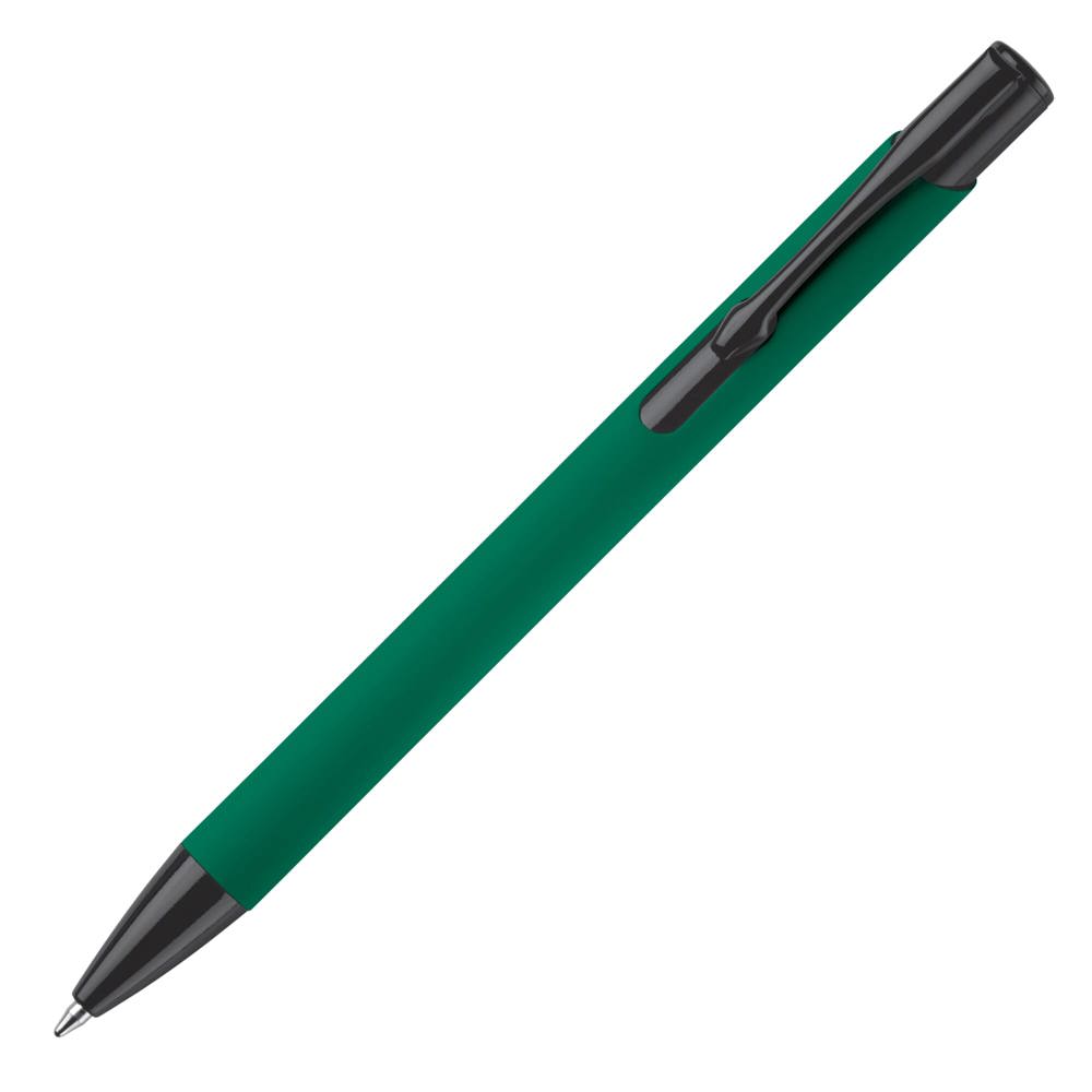Balpen Alicante soft touch - Donker Groen / Zwart