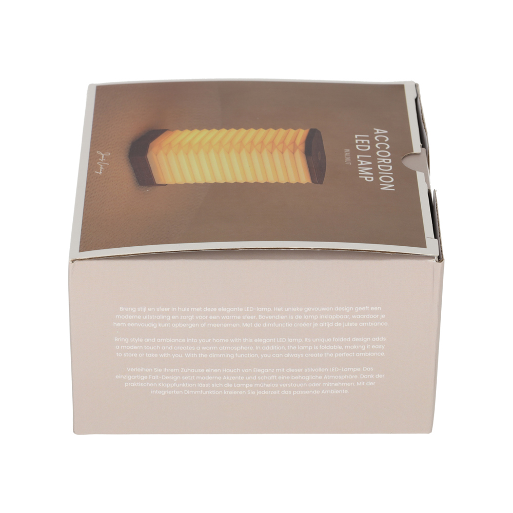 JENS Living Accordeon LED Lamp Walnoot