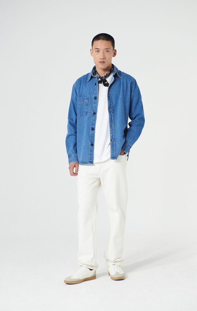 Clique - Overshirt Denim Blauw XS