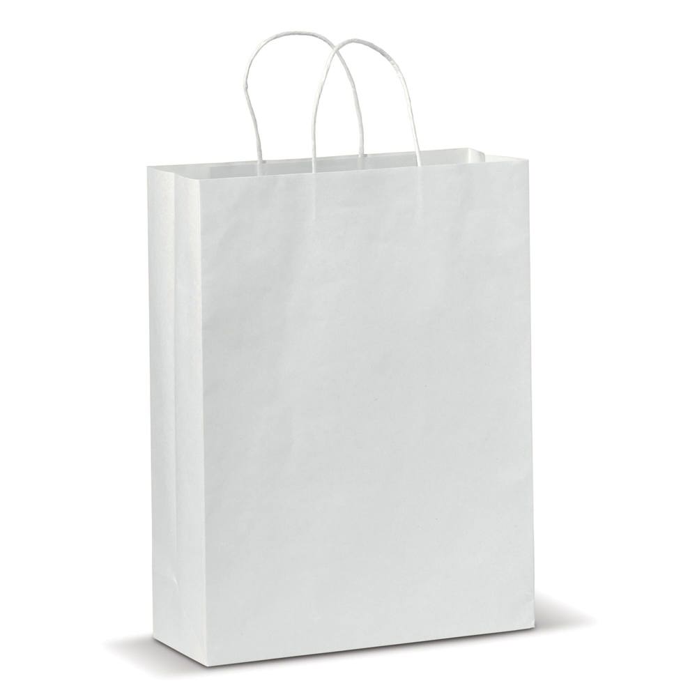 Draagtas papier groot 120g/m² - Wit