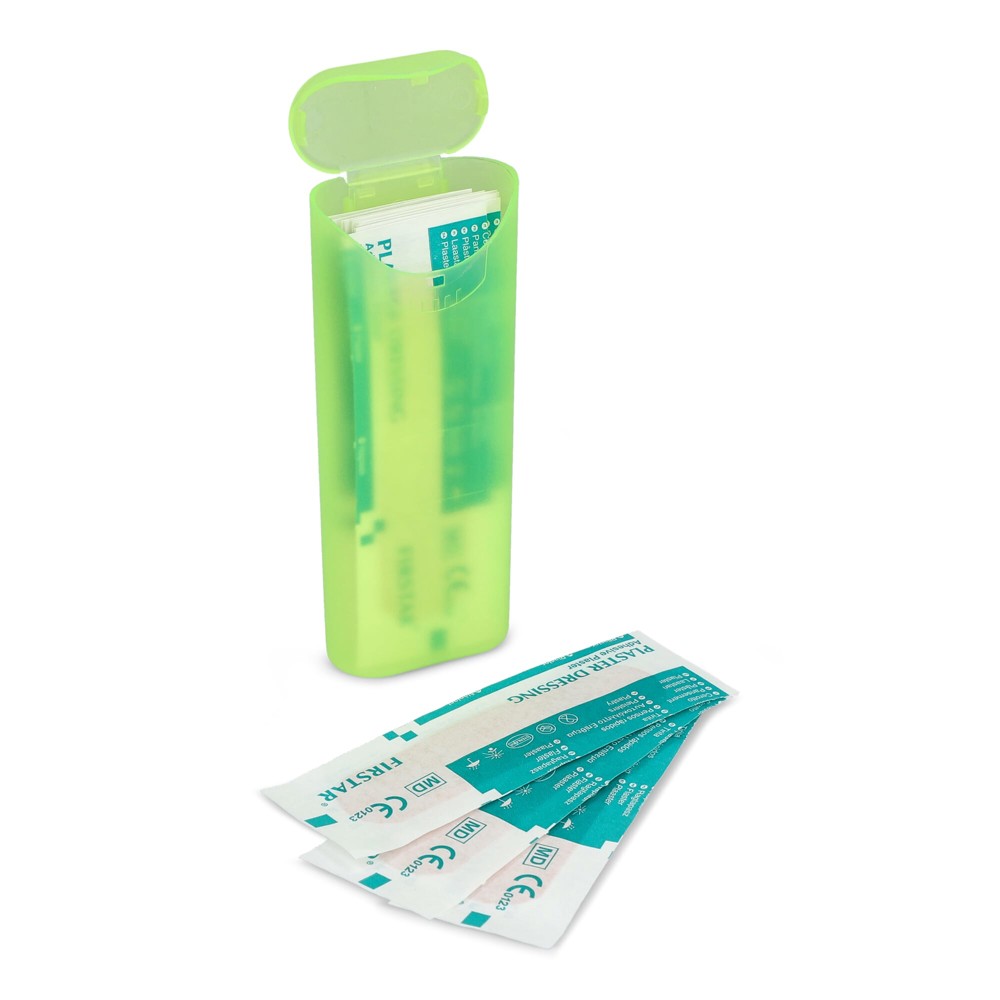 Pleistersdoosje met 10 PE-pleisters (70 × 18 mm) - lichtgroen