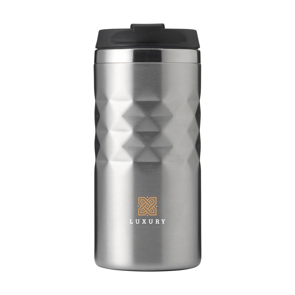 Geometric Mug RCS Recycled Steel 280 ml thermosbeker