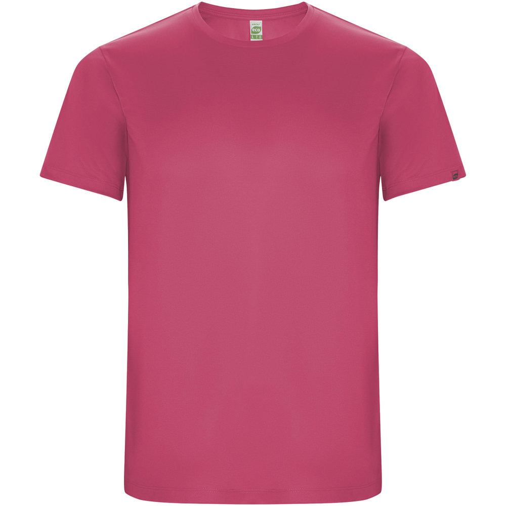 Imola 135 g/m² sportshirt met korte mouwen voor kinderen - Roze fluor