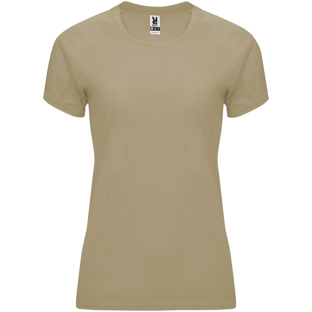Bahrain 135 g/m² sportshirt met korte mouwen voor dames - Donkerzand