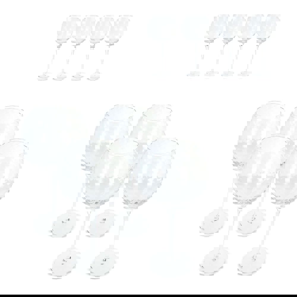 Byon Opacity set van 4 wijnglazen met stijlvol glaspatroon 470ml