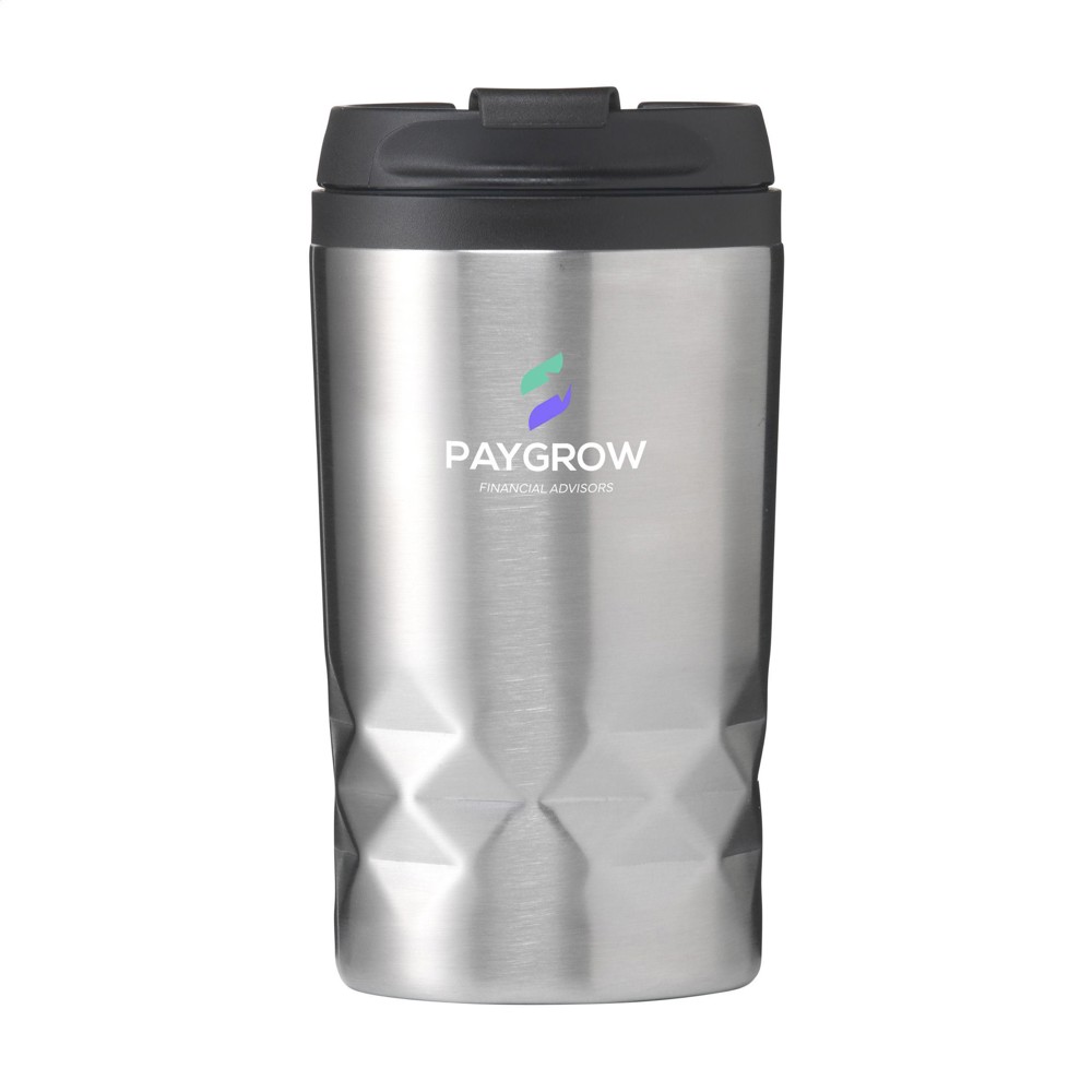 Graphic Mini Mug RCS Recycled Steel 250 ml thermosbeker - zilver