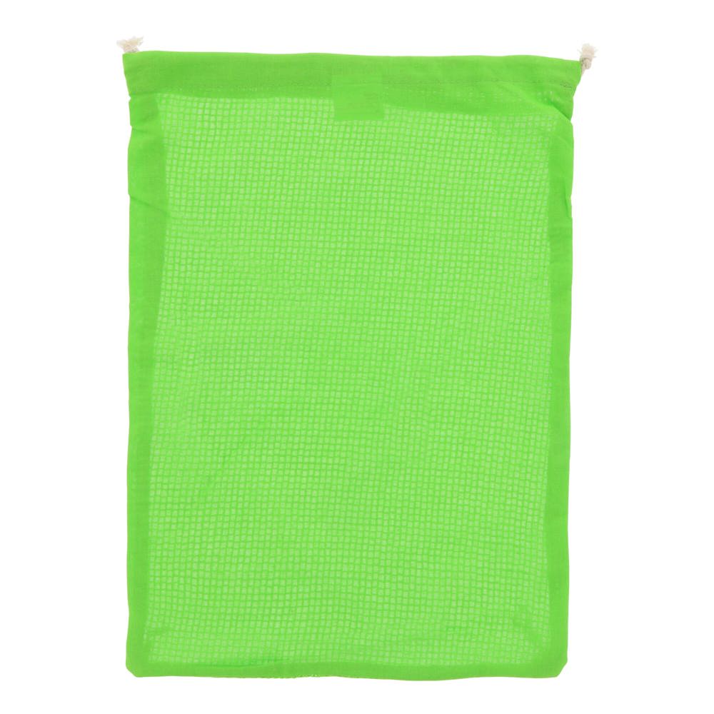 Herbruikbaar groente &amp; fruit zakje OEKO-TEX® katoen 30x40cm - lichtgroen