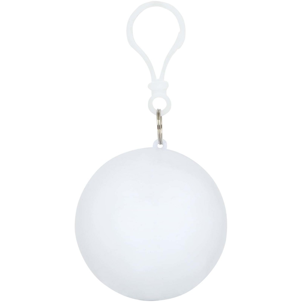 Fog poncho in ronde plastic verpakking met karabijnhaak