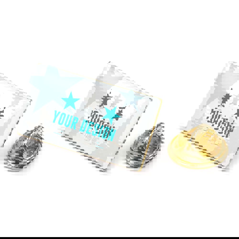 Badge metalen pin 26x14mm