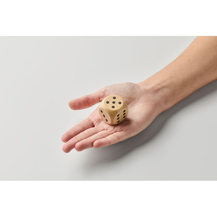DADIN - Schima houten dobbelsteen 3cm