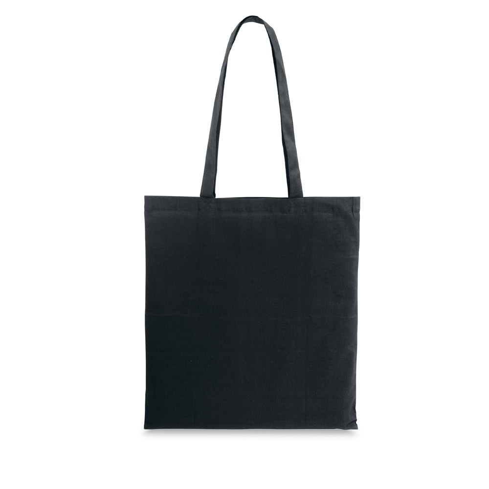 CAIRO. Tas van gerecycleerd katoen (70%) en polyester (30% rPET) (180 g/m²) - Zwart