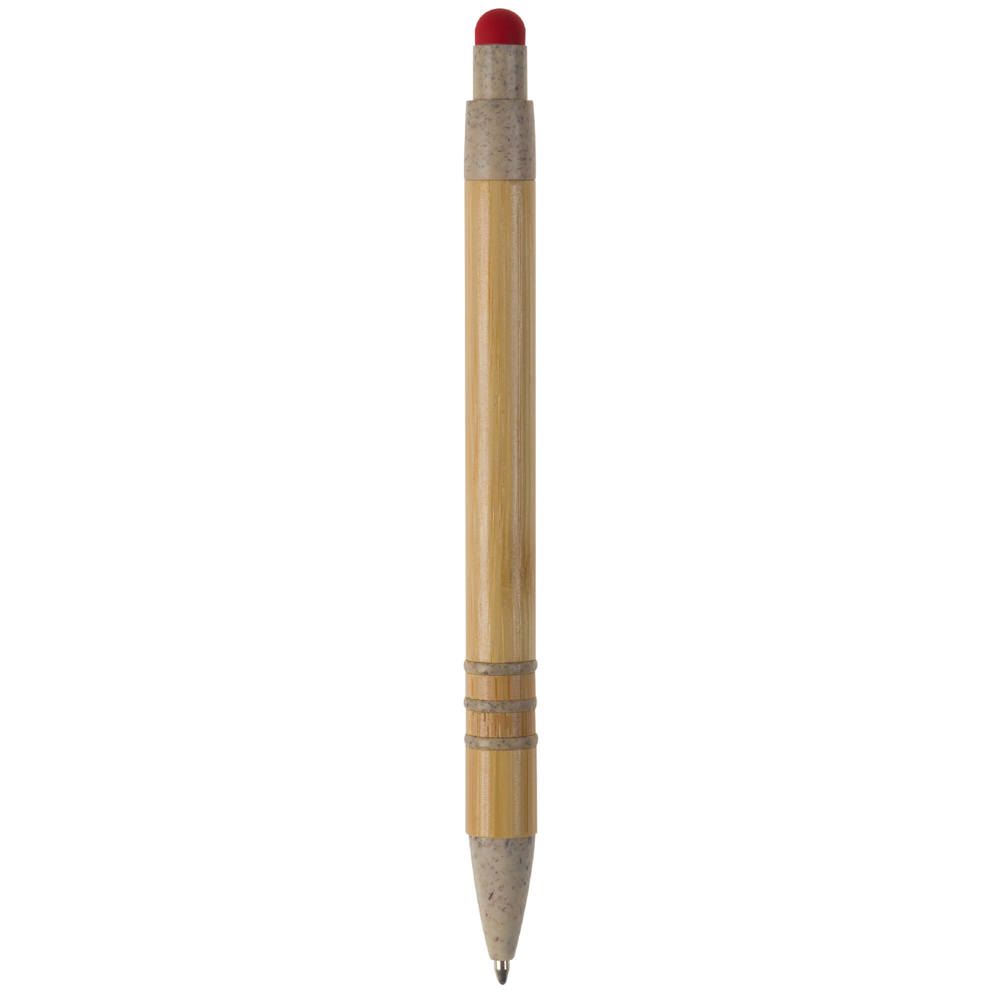 Balpen bamboe en tarwestro met stylus