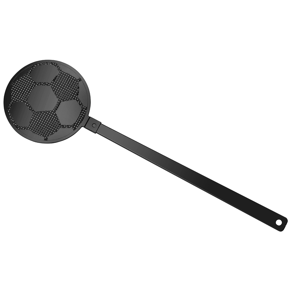 Vliegenmepper "voetbal" - zwart/zwart