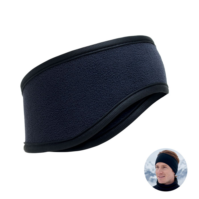 WAVES - Fleece hoofdband - Marineblauw