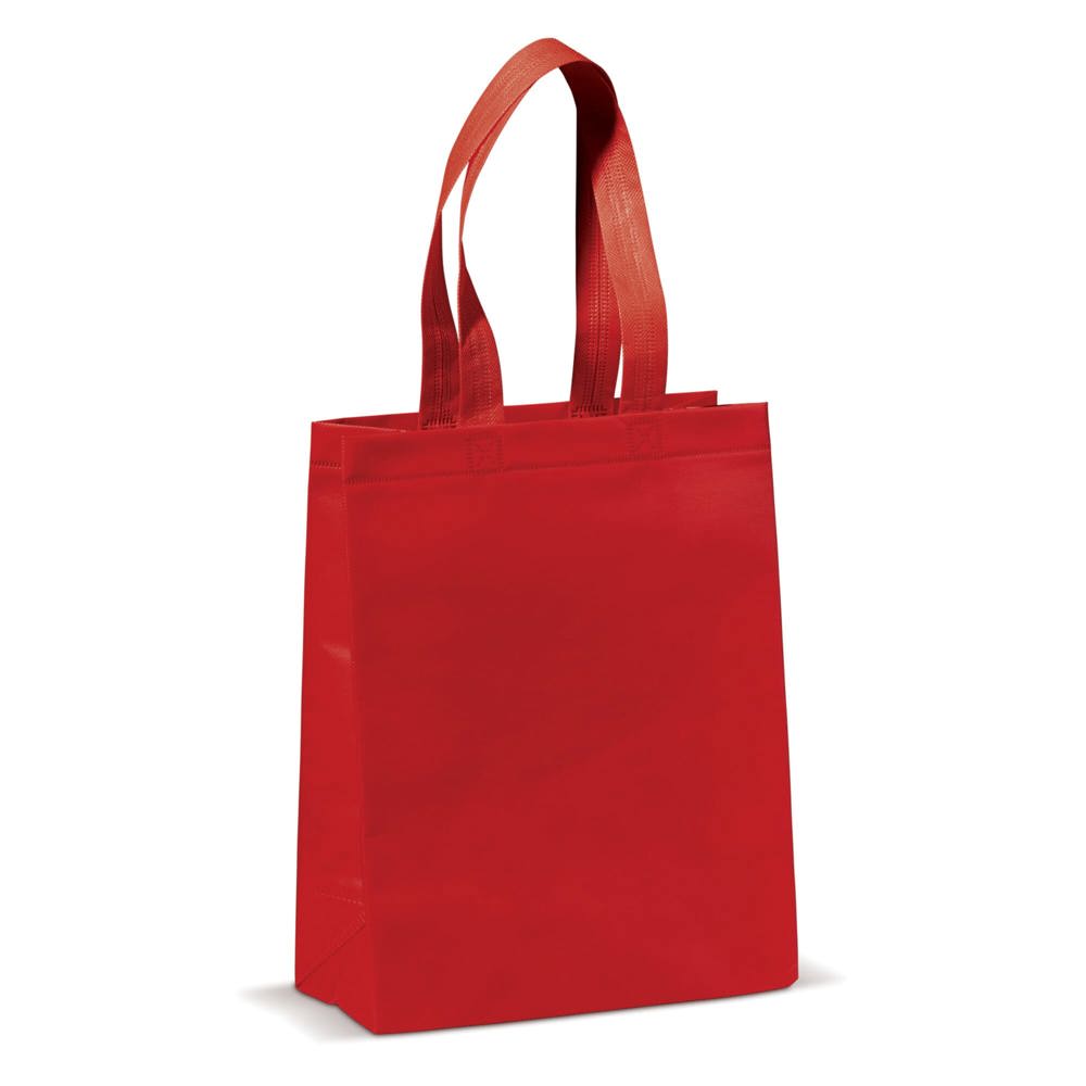 Draagtas gelamineerd non-woven klein 105g/m² - Rood