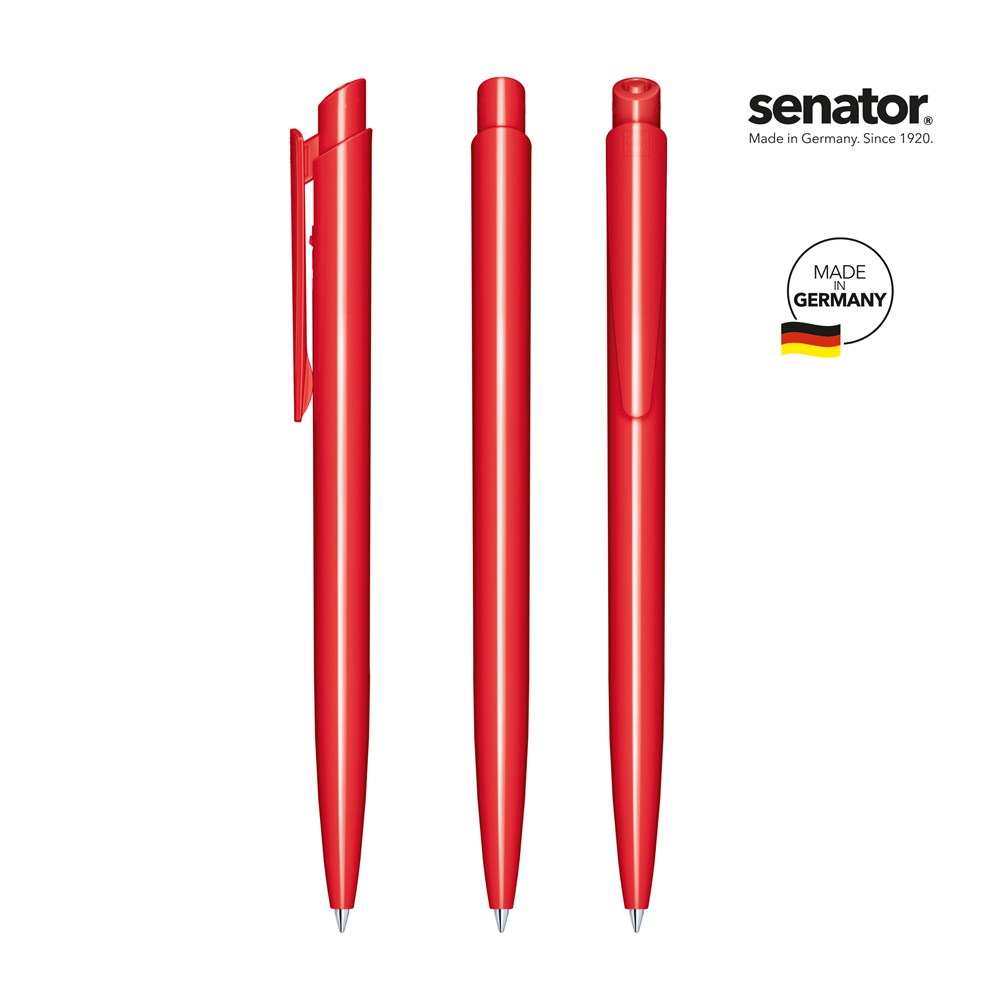 senator® Dart Polished  retractable pen - rood 186