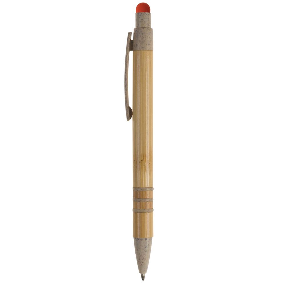 Balpen bamboe en tarwestro met stylus