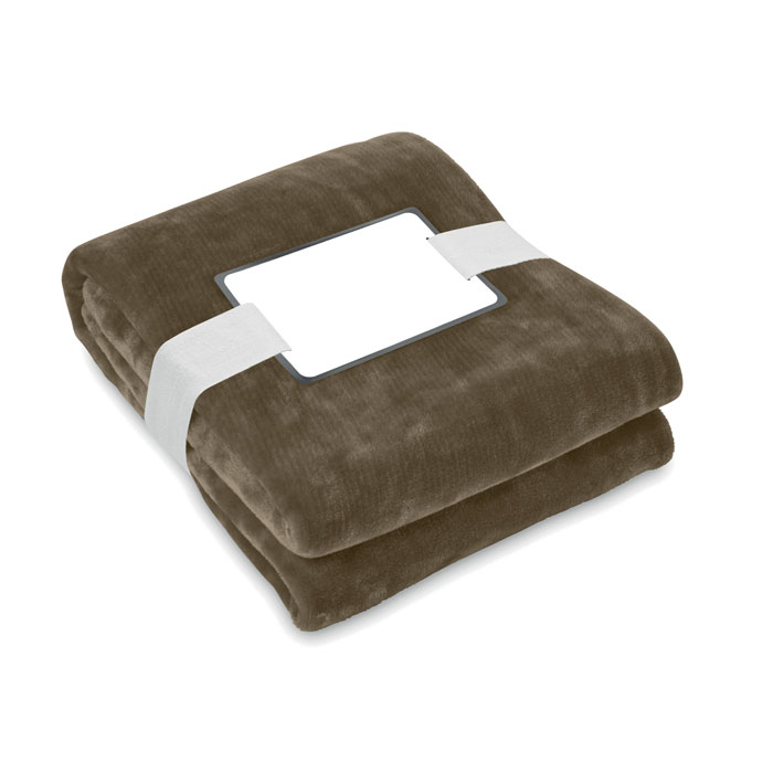 LOGAN - RPET fleecedeken 280gr/m² - Aarde