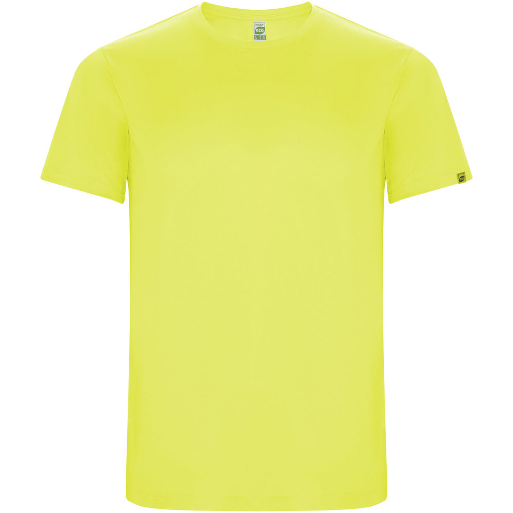 Imola 135 g/m² sportshirt met korte mouwen voor heren - Fluorgeel