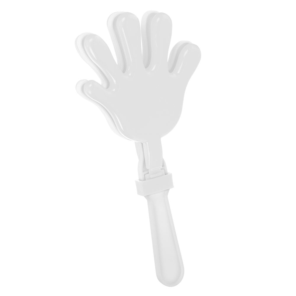 Handklapper, mini - wit/wit