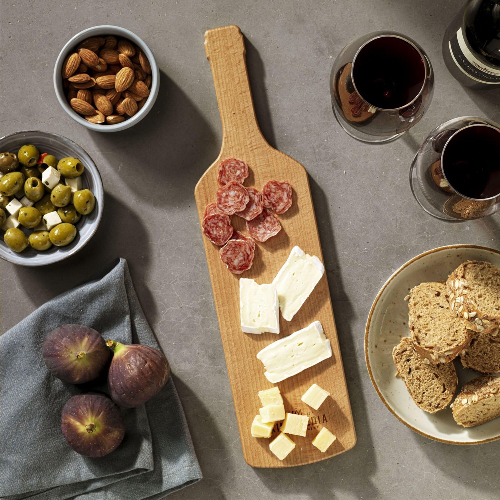 Bowls and Dishes - Puur Hout - Wijnfles serveerplank