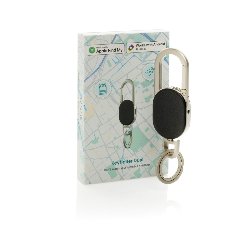 Keyfinder Dual keychain met wereldwijd localiseren