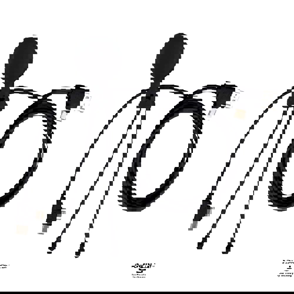 2089 | Xoopar Mr. Bio Long Power Delivery Oplaadkabel - Zwart