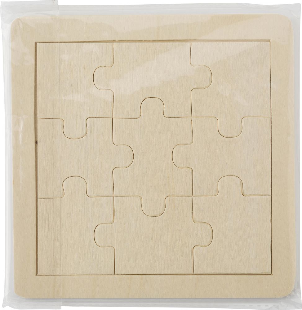 Houten puzzel Alvaro - houtbruin