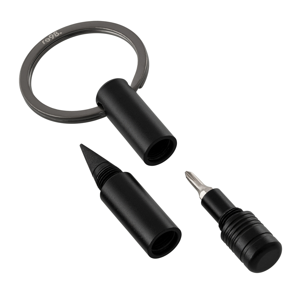 Sleutelhanger met eindeloze pen en schroevendraaier RE98-PORTO TOOL