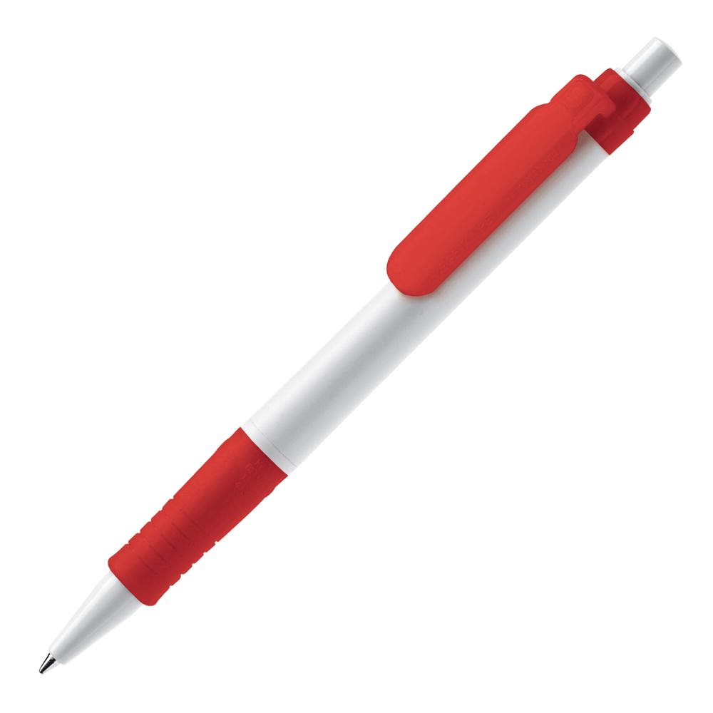 Balpen Vegetal Pen hardcolour - Wit / Rood