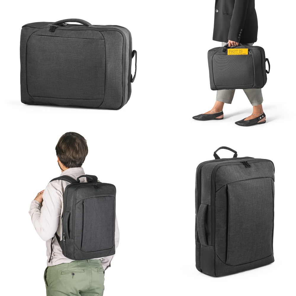 ALEXANDRIA. 600D polyester 2 in 1 rugzak voor 15.6" laptop